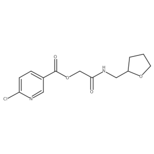 {[(Oxolan-2-yl)methyl]carbamoyl}methyl 6-chloropyridine-3-carboxylate结构式
