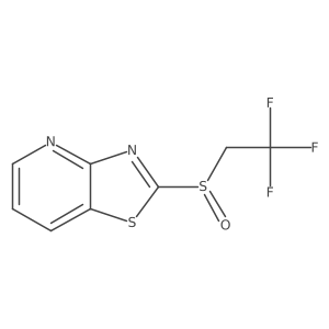 Thiazolo[4,5-b]pyridine,2-[(2,2,2-trifluoroethyl)sulfinyl]-结构式