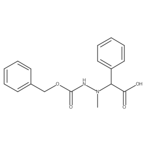 1-(Phenylmethyl) 2-(carboxyphenylmethyl)-2-methylhydrazinecarboxylate Structure