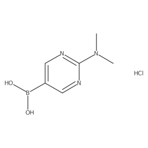 2-Dimethylamino-pyrimidine-5-boronic acid hydrochloride Structure