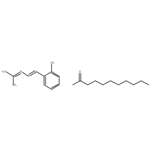2-[(E)-(2-hydroxyphenyl)methylideneamino]guanidine;undecan-2-one结构式
