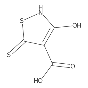 3-Hydroxy-5-mercapto-4-isothiazolecarboxylic acid Structure