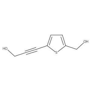 3-[5-(Hydroxymethyl)thiophen-2-yl]prop-2-yn-1-ol结构式