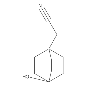 2-(4-Hydroxybicyclo[2.2.2]octan-1-yl)acetonitrile结构式