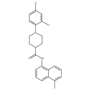 1-(2,4-Dichlorophenyl)-N-(1-methyl-5-isoquinolinyl)-4-piperidinecarboxamide结构式
