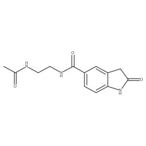 n-[2-(Acetylamino)ethyl]-2-oxoindoline-5-carboxamide Structure