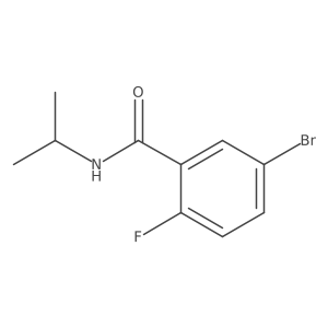 5-Bromo-2-fluoro-N-isopropylbenzamide结构式