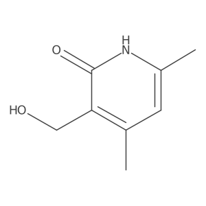 3-(Hydroxymethyl)-4,6-dimethylpyridin-2(1H)-one结构式