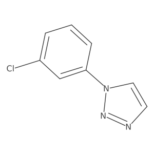 1-(3-Chlorophenyl)-1H-1,2,3-triazole结构式