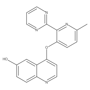 4-[[6-Methyl-2-(2-pyrimidinyl)-3-pyridinyl]oxy]-6-quinolinol结构式