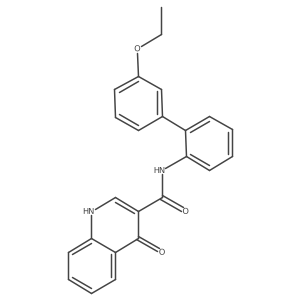 N-[2-(3-ethoxyphenyl)phenyl]-4-oxo-1H-quinoline-3-carboxamide结构式