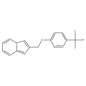 2-[[[5-(Trifluoromethyl)-2-pyridinyl]thio]methyl]imidazo[1,2-a]pyridine Structure
