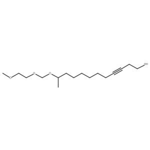 (11R)-11-[(2-Methoxyethoxy)methoxy]dodec-3-YN-1-OL结构式