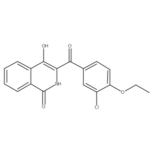 3-(3-chloro-4-ethoxybenzoyl)-4-hydroxyisoquinolin-1(2H)-one结构式
