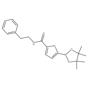 N-(2-phenylethyl)-5-(4,4,5,5-tetramethyl-1,3,2-dioxaborolan-2-yl)thiophene-2-carboxamide Structure