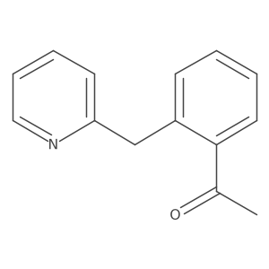 1-[2-(Pyridin-2-ylmethyl)phenyl]ethan-1-one Structure