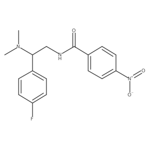 N-[2-(dimethylamino)-2-(4-fluorophenyl)ethyl]-4-nitrobenzamide Structure