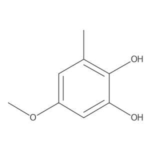 5-Methoxy-3-methyl-1,2-benzenediol结构式