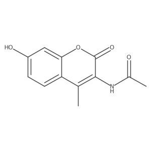 n-(7-Hydroxy-4-methyl-2-oxo-2h-1-benzopyran-3-yl)acetamide Structure