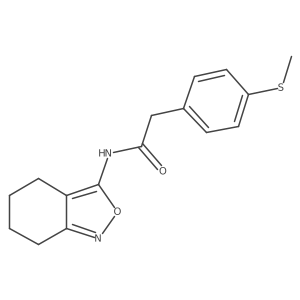 2-(4-(methylthio)phenyl)-N-(4,5,6,7-tetrahydrobenzo[c]isoxazol-3-yl)acetamide Structure