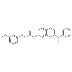 N-(2-benzoyl-1,2,3,4-tetrahydroisoquinolin-7-yl)-2-(3-methoxyphenoxy)acetamide Structure