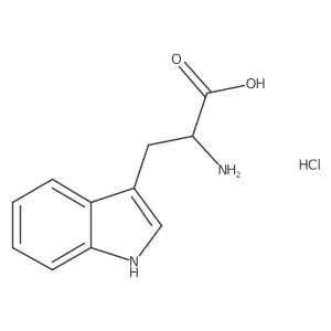 D-Tryptophan hydrochloride结构式