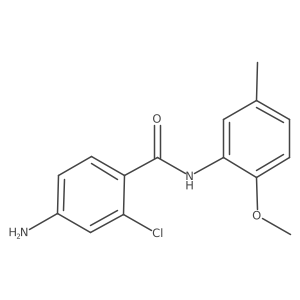 4-Amino-2-chloro-N-(2-methoxy-5-methylphenyl)benzamide结构式