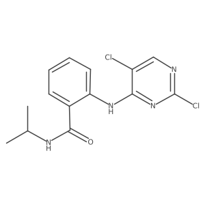 2-[(2,5-dichloro-4-pyrimidinyl)amino]-N-(1-methylethyl)benzamide结构式