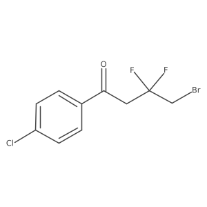 4-Bromo-4'-chloro-3,3-difluorobutyrophenone结构式
