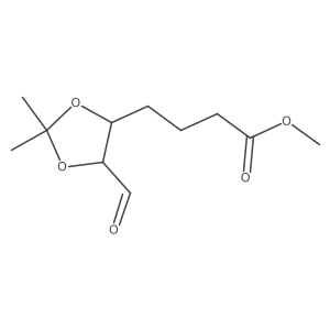 Methyl 4-((4S,5S)-5-formyl-2,2-dimethyl-1,3-dioxolan-4-yl)butanoate Structure