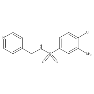 3-amino-4-chloro-N-(pyridin-4-ylmethyl)benzenesulfonamide Structure