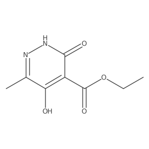 Ethyl 5-hydroxy-6-methyl-3-oxo-2,3-dihydropyridazine-4-carboxylate Structure