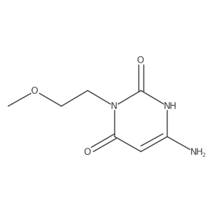 6-amino-3-(2-methoxyethyl)-1H-pyrimidine-2,4-dione Structure