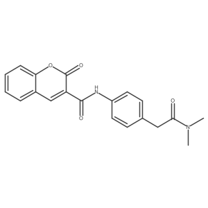 N-{4-[(dimethylcarbamoyl)methyl]phenyl}-2-oxo-2H-chromene-3-carboxamide结构式