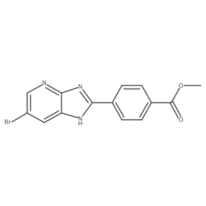 Methyl 4-(6-bromo-3H-imidazo[4,5-b]pyridin-2-yl)benzoate结构式