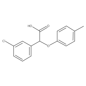 2-(3-Chlorophenyl)-2-(4-methylphenoxy)acetic acid Structure