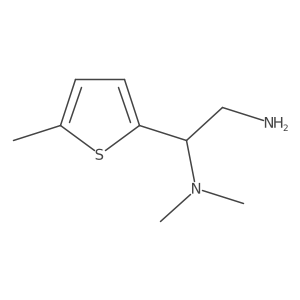 [2-Amino-1-(5-methylthiophen-2-yl)ethyl]dimethylamine结构式