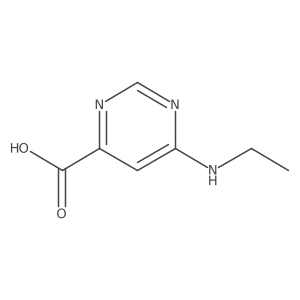 6-(Ethylamino)-4-pyrimidinecarboxylic acid结构式