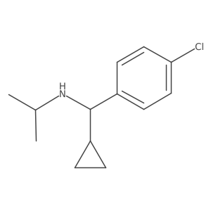 N-((4-chlorophenyl)(cyclopropyl)methyl)propan-2-amine结构式