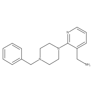 [2-(4-Benzyl-1-piperazinyl)-3-pyridinyl]-methanamine结构式