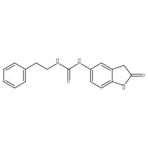 1-(2-Oxoindolin-5-yl)-3-phenethylurea Structure