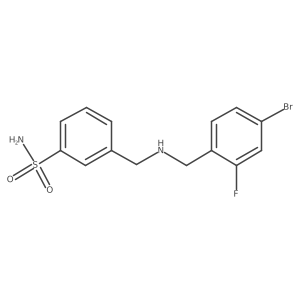3-[[[(4-Bromo-2-fluorophenyl)methyl]amino]methyl]benzenesulfonamide Structure