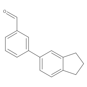 3-(2,3-dihydro-1H-inden-5-yl)benzaldehyde Structure