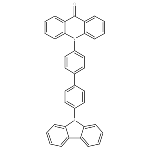 10-(4'-(9H-Carbazol-9-yl)-[1,1'-biphenyl]-4-yl)acridin-9(10H)-one结构式