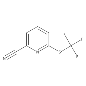 6-(Trifluoromethylthio) picolinonitrile Structure