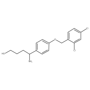(I R)-I-Amino-4-[(2,4-dichlorophenyl)methoxy]benzenebutanol Structure