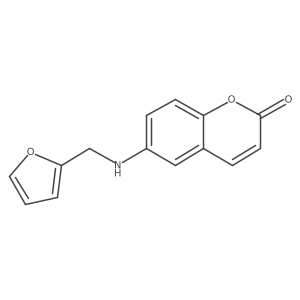 6-[(2-Furanylmethyl)amino]-2H-1-benzopyran-2-one Structure