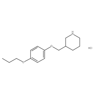 3-[(4-Propoxyphenoxy)methyl]piperidine hydrochloride结构式