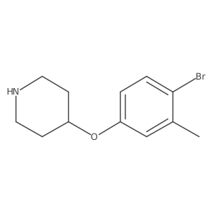 4-(4-Bromo-3-methylphenoxy)piperidine Structure