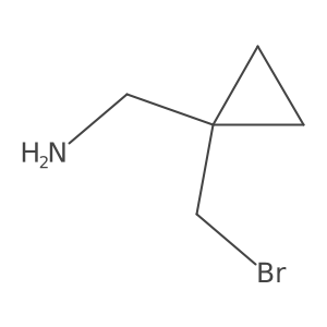[1-(Bromomethyl)cyclopropyl]methanamine Structure